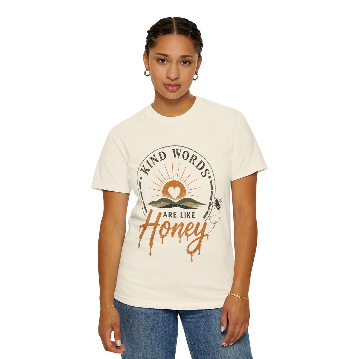 Kind Words Are Like Honey T-shirt | Bee Sun Graphic Tee