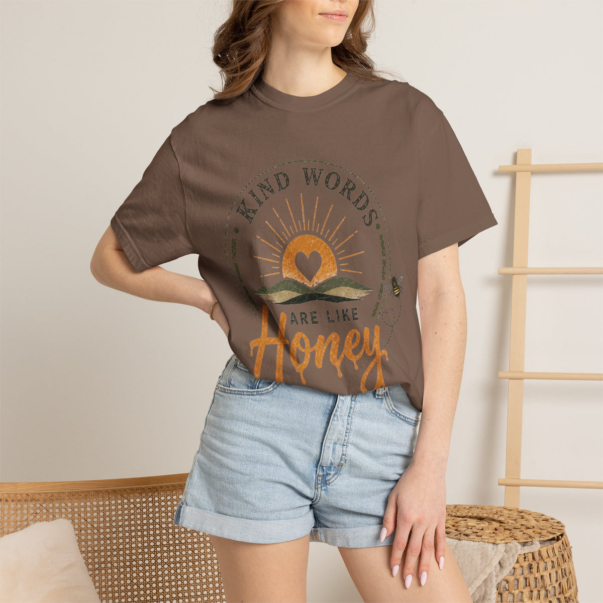 Kind Words Are Like Honey T-shirt | Bee Sun Graphic Tee