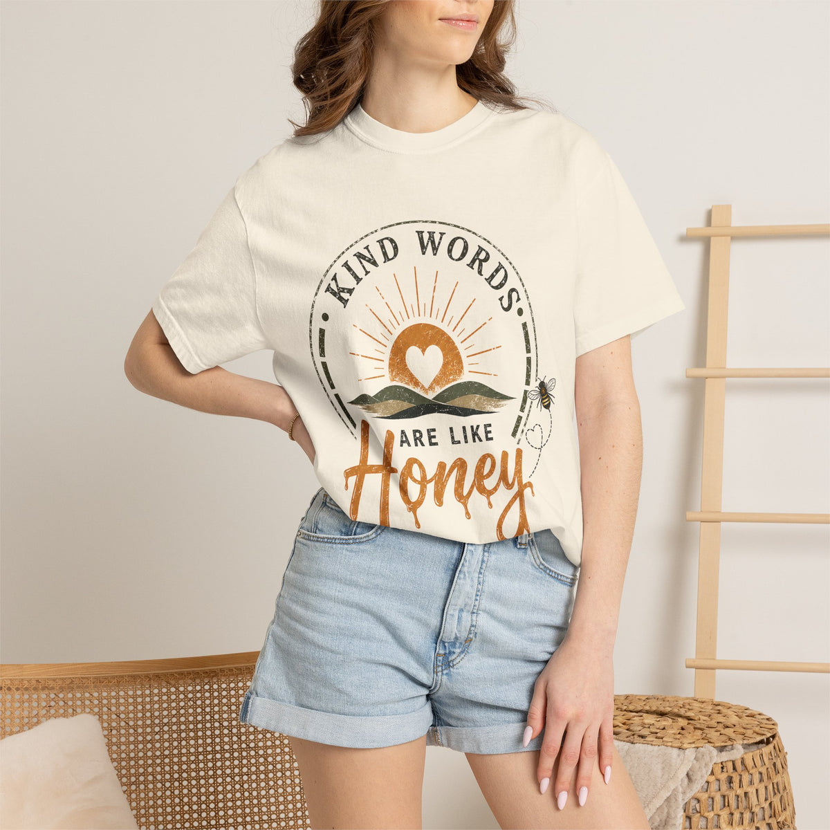 Kind Words Are Like Honey T-shirt | Bee Sun Graphic Tee