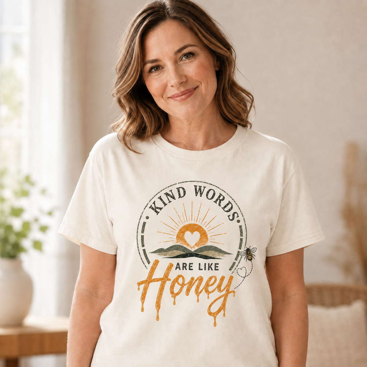 Kind Words Are Like Honey T-shirt | Bee Sun Graphic Tee